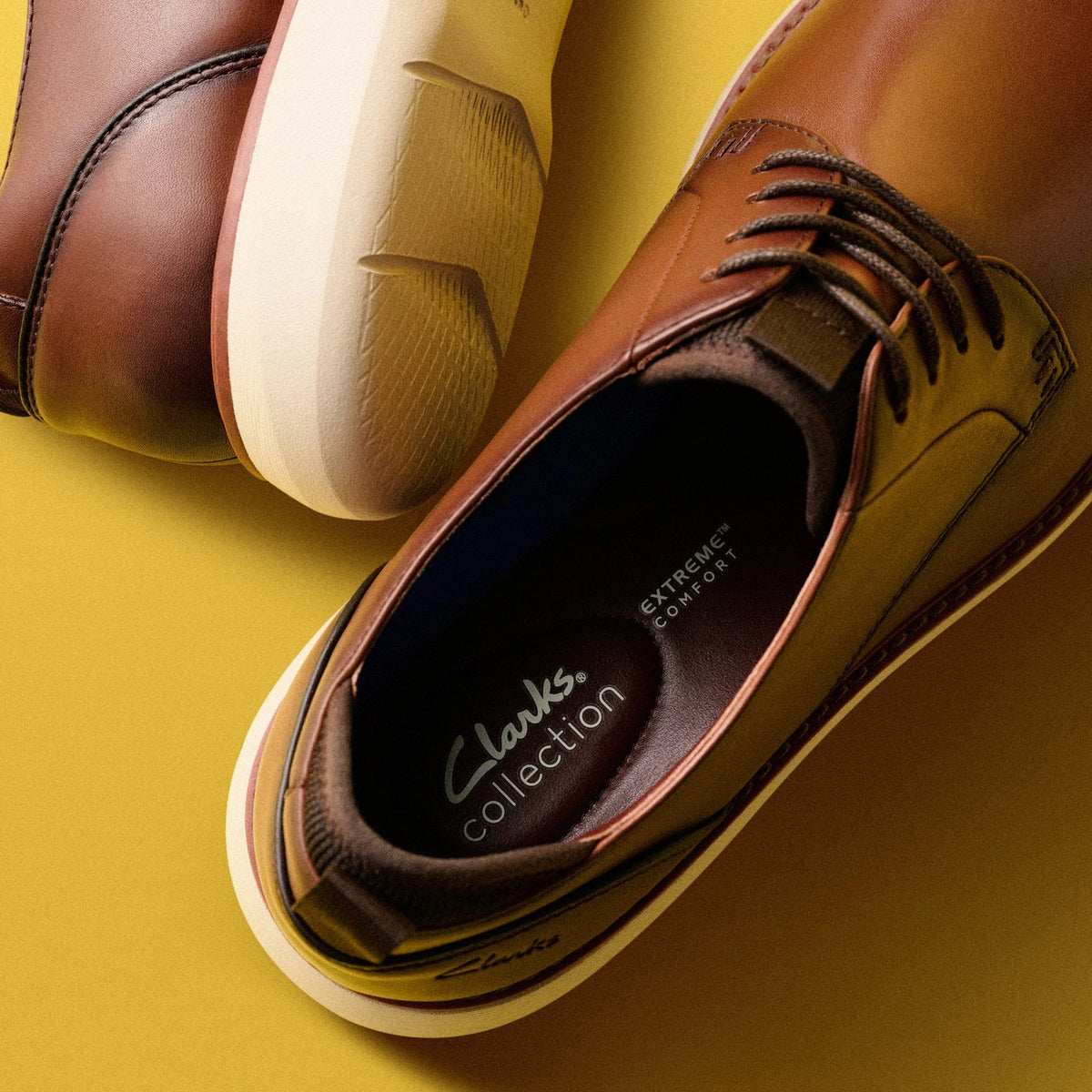 Burnished Leather Oxford - Dark Tan