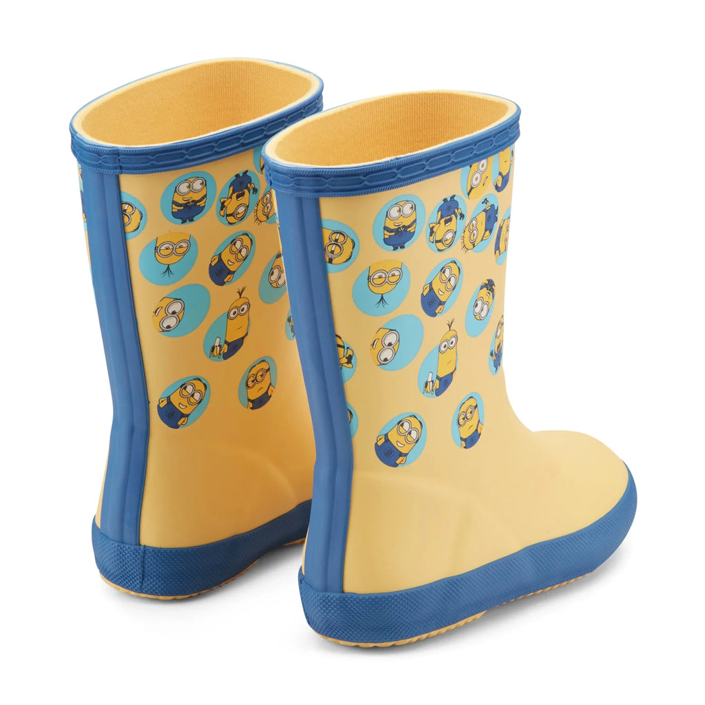 Kids' Waterproof Rubber Rain Boot - Yellow Character