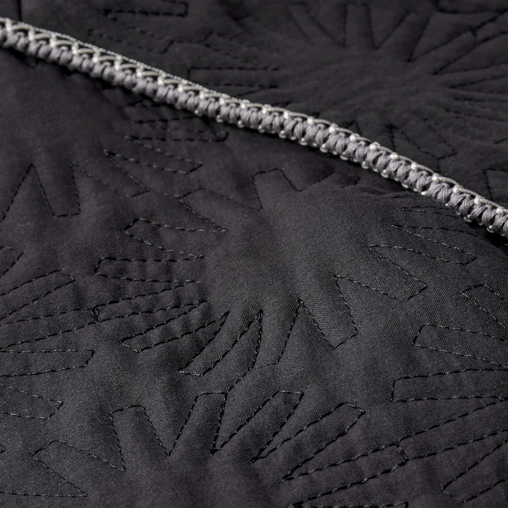 Oversized Lightweight Quilted Jacket - Light Gray