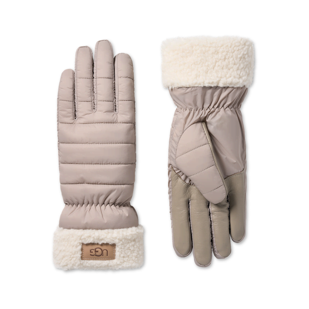 Recycled Nylon Cuff Gloves - Oyster