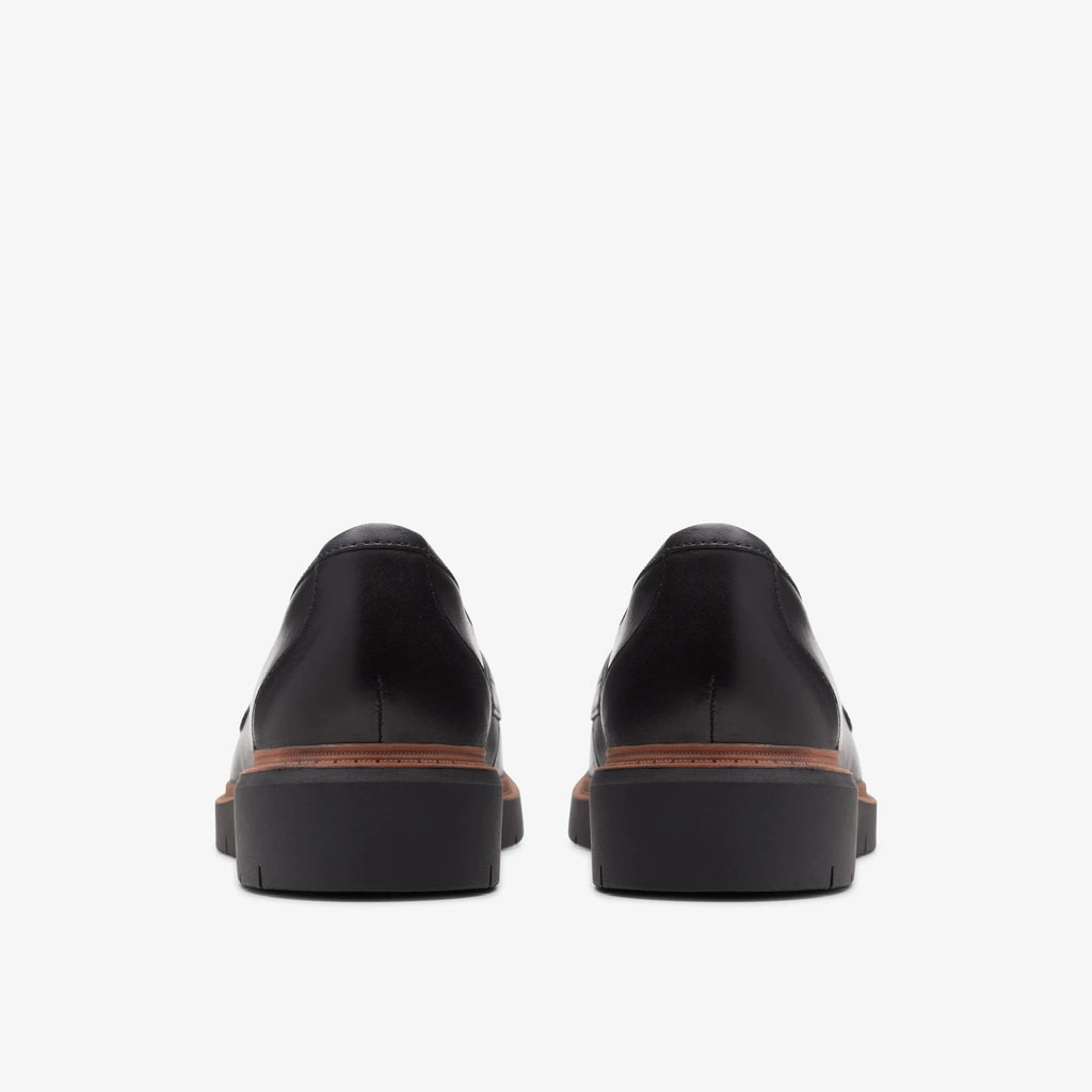 Leather Lug Sole Loafer - Black