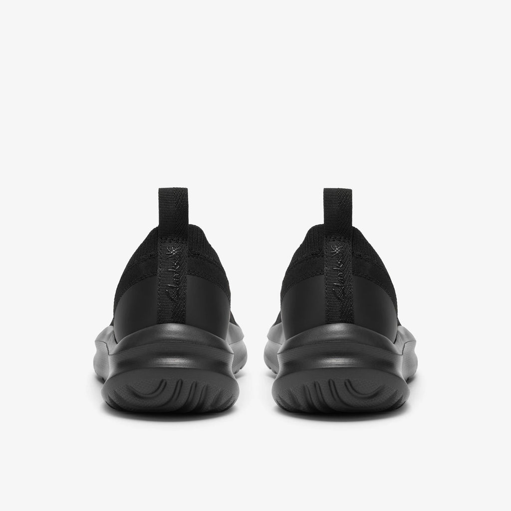 Women's Textile Walking Sneaker - Black