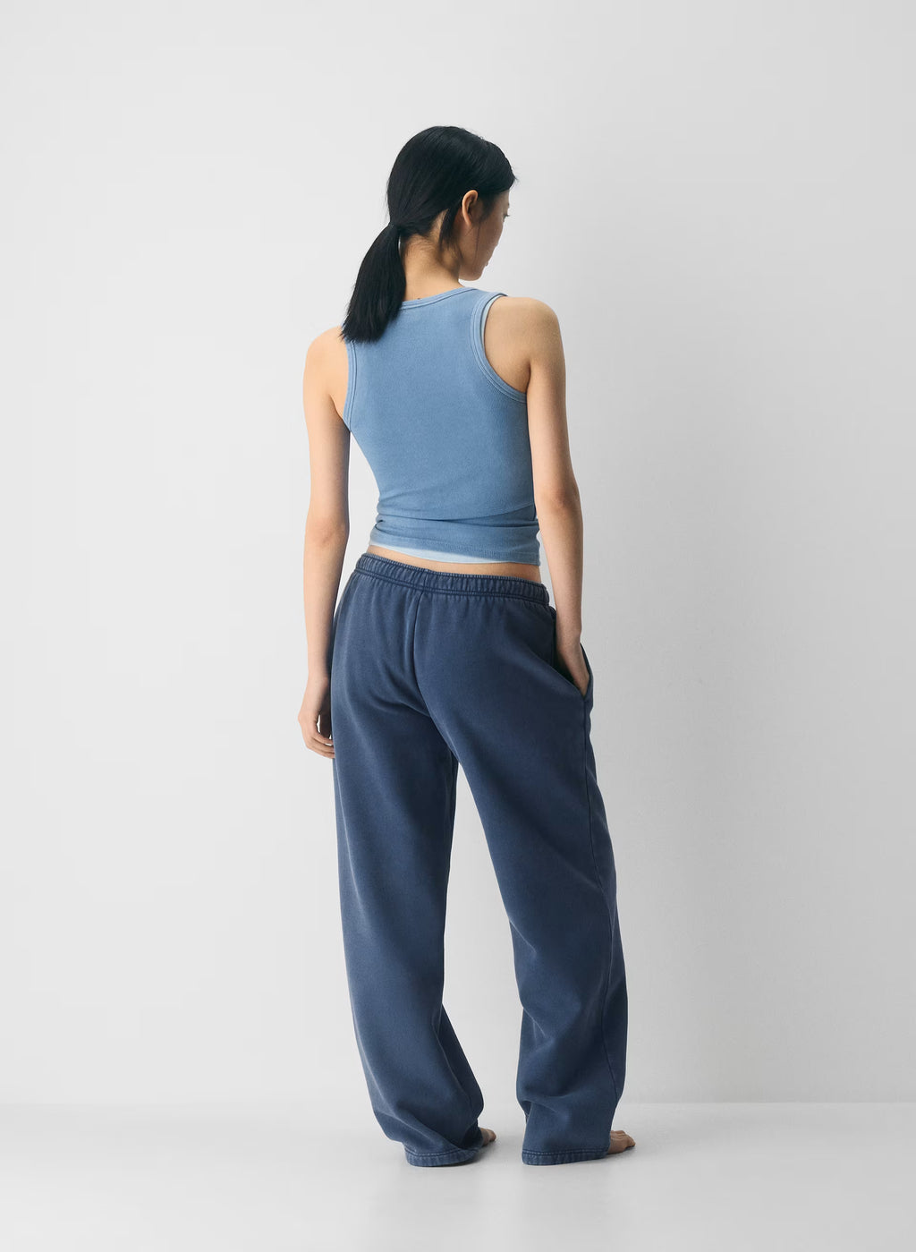 Straight-Leg Fleece Sweatpants - Yellow