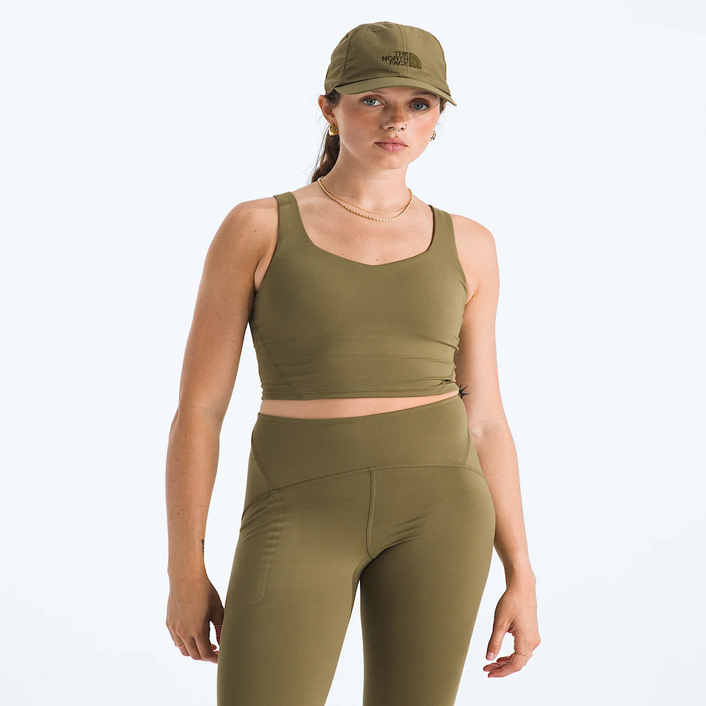 Women's Longline Sports Bra - Cedar
