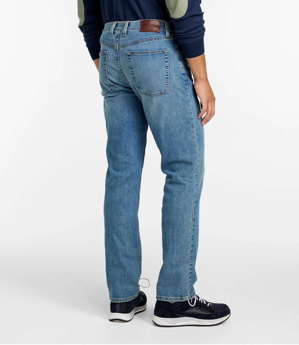 Men's Stretch Straight-Leg Jeans - Tan