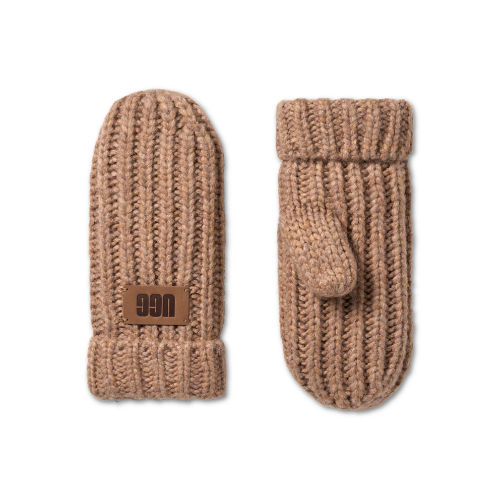 Kids' Chunky Knit Cuff Mittens - Black