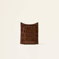 Caiman Belly Leather Money Clip - Natural