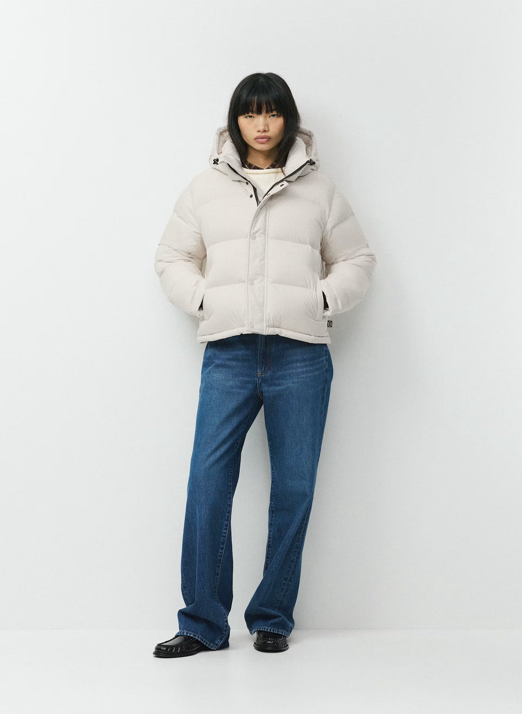 Short Down Puffer Jacket - Blue