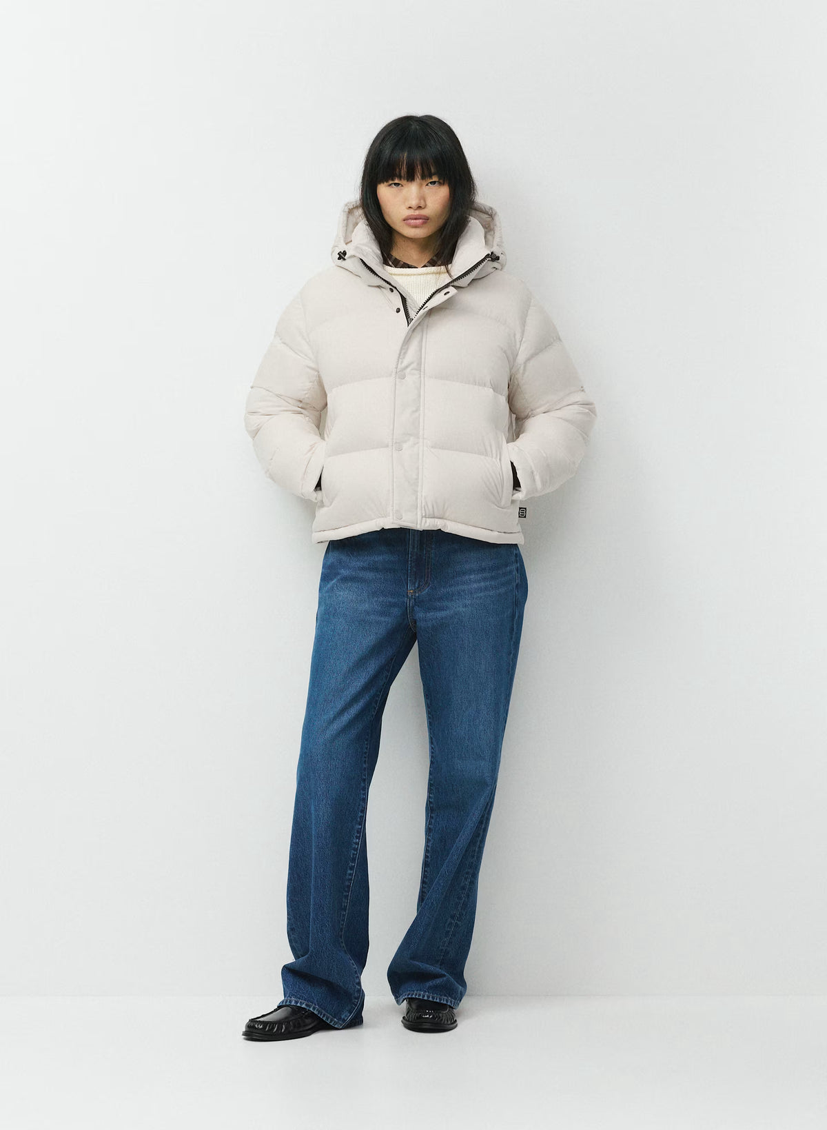Short Down Puffer Jacket - Blue