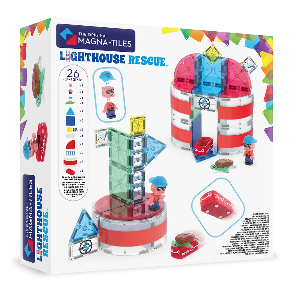 Lighthouse Rescue Magnetic Building Set - 26 Pieces
