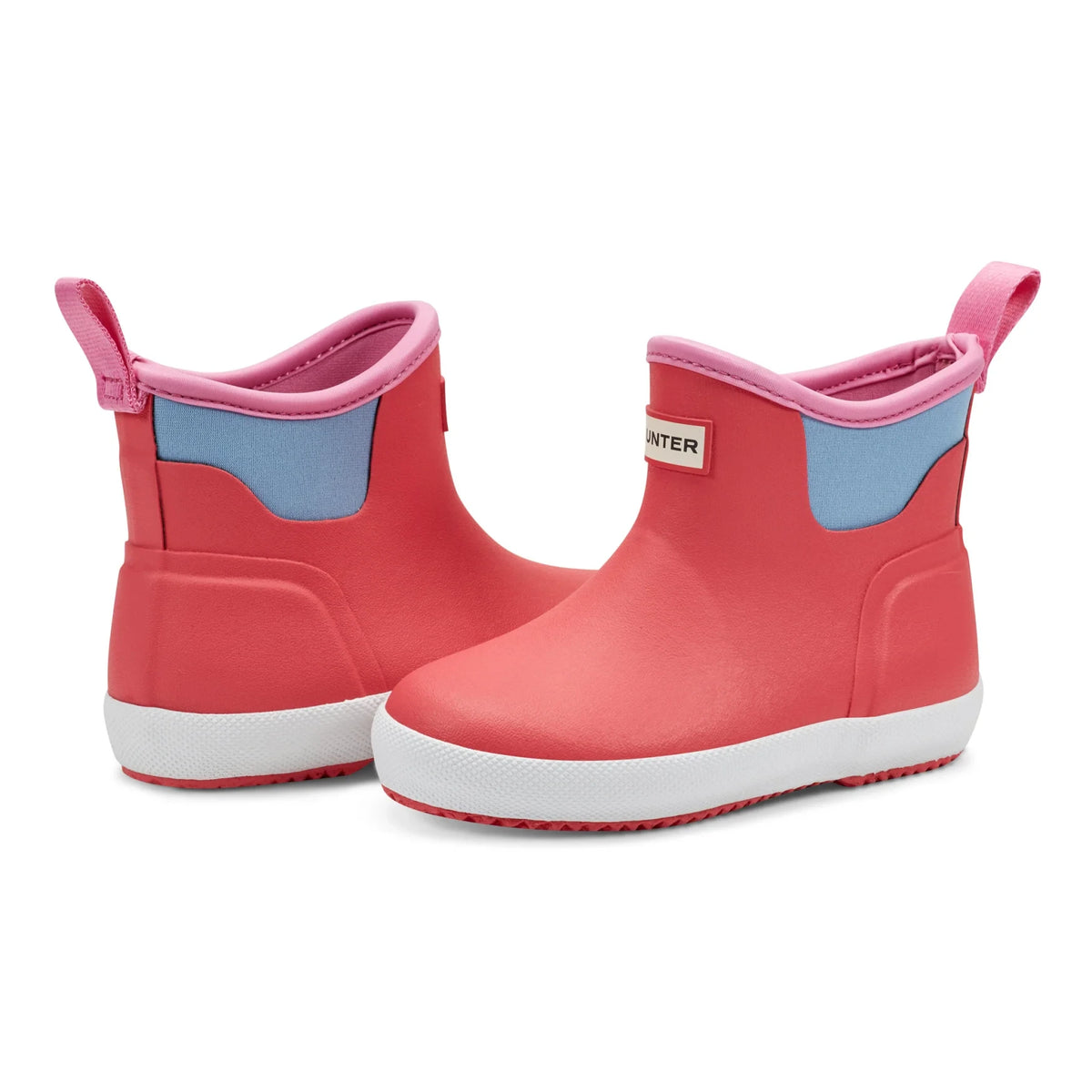 Kids' Waterproof Pull-On Rain Boots - Light Red