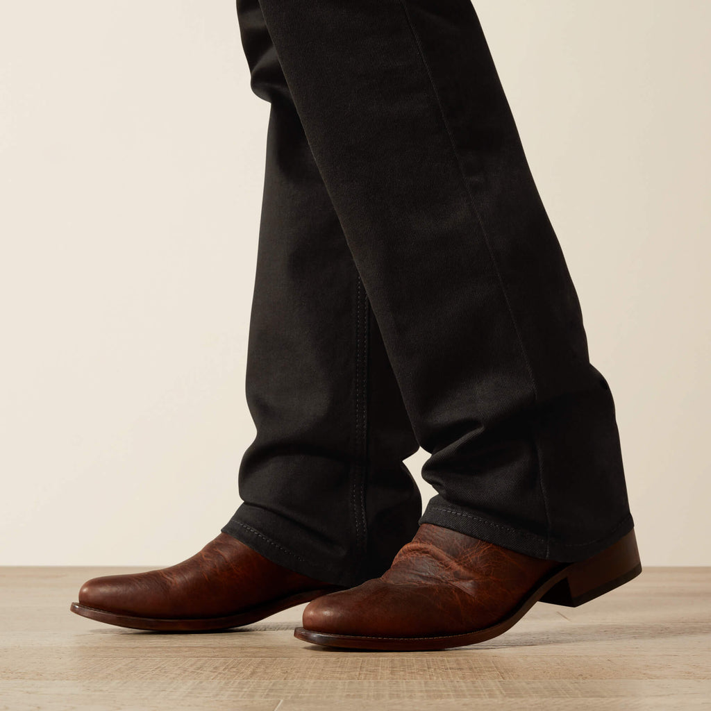 Men's Relaxed Bootcut Stretch Jeans - Black