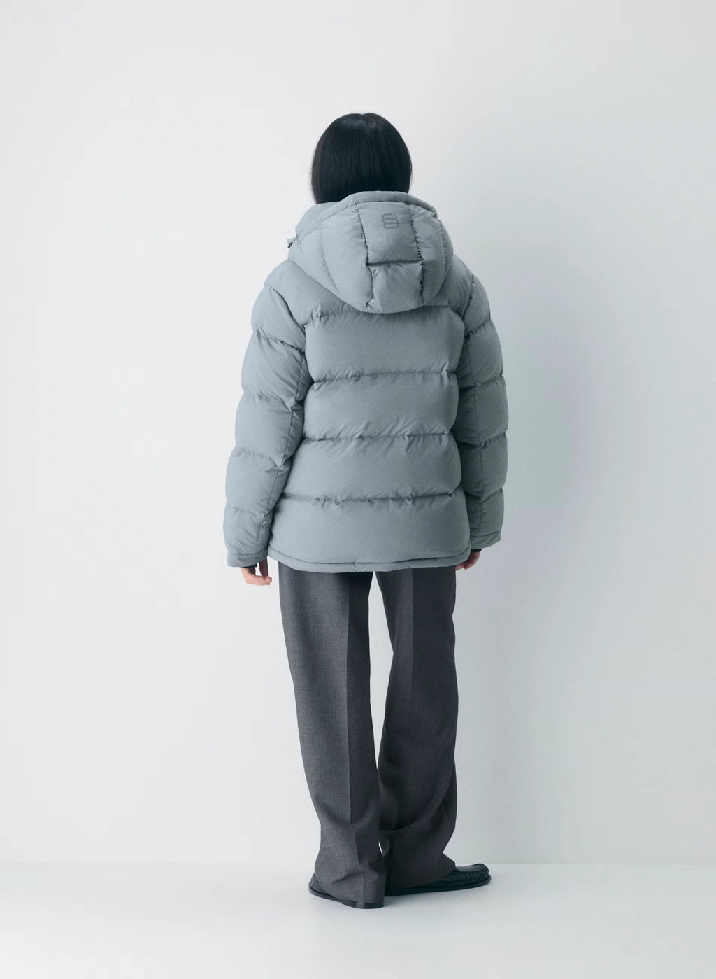 Long Down Puffer Jacket - Blue