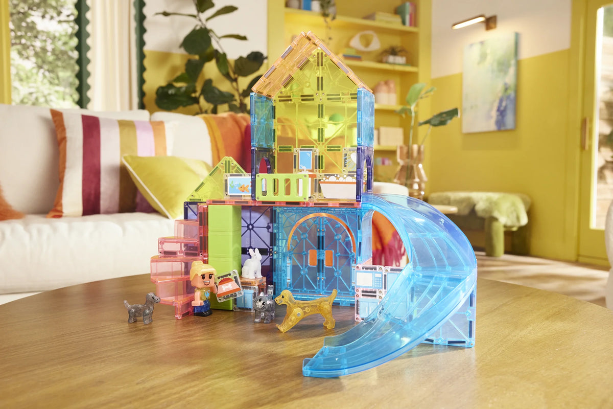 50-Piece Pet House Magnetic Building Set