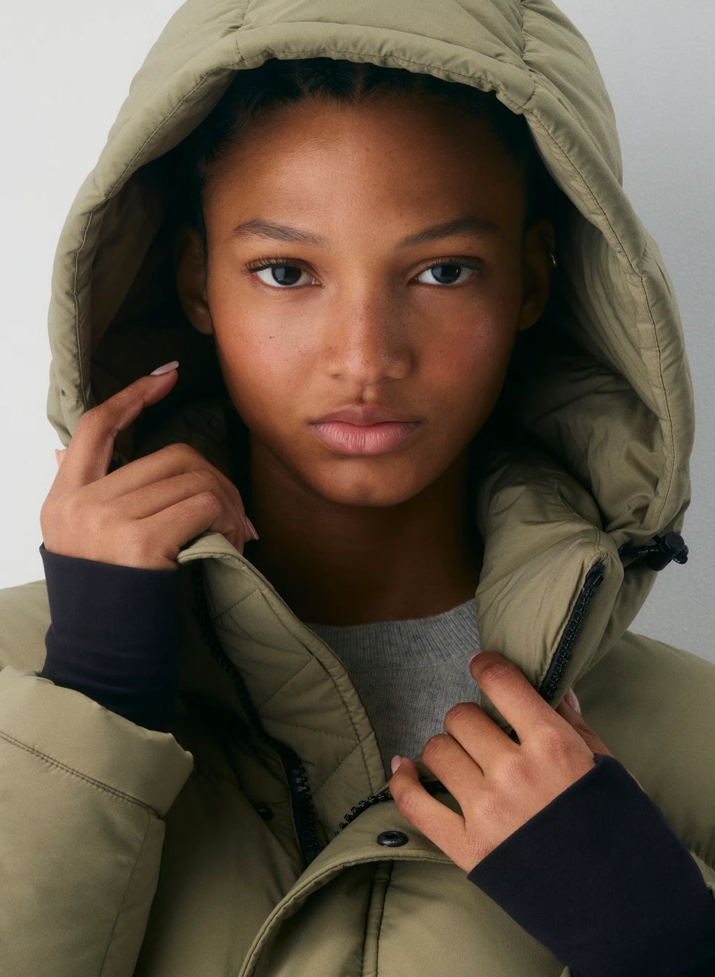 Short Down Puffer Jacket - Blue