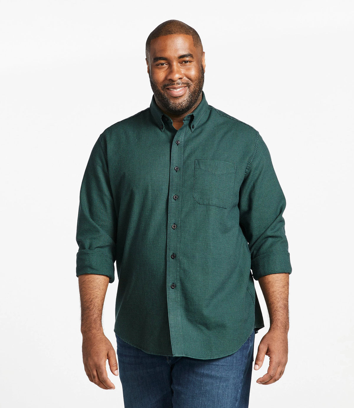 Men's Cotton Flannel Shirt - Charcoal