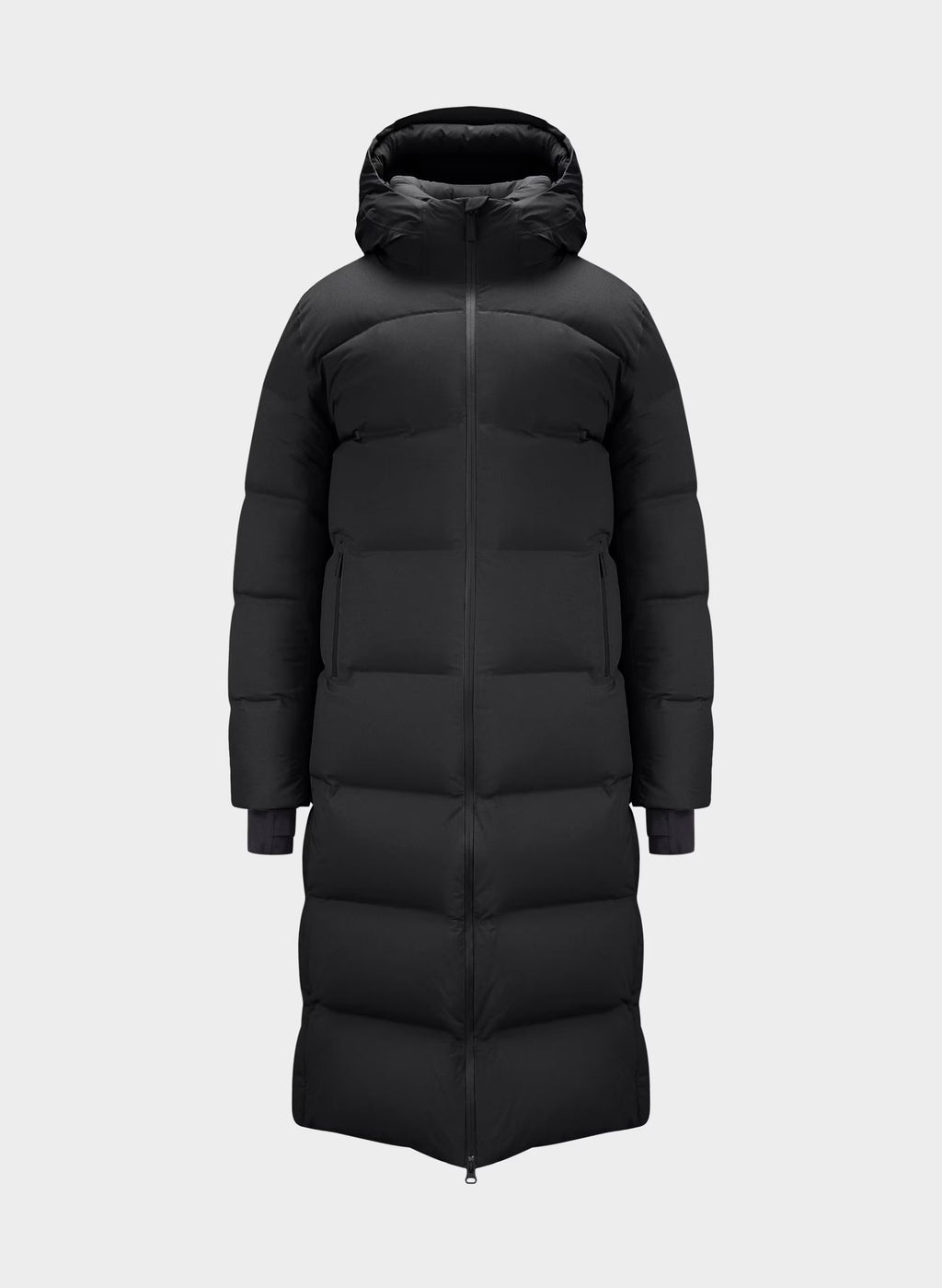 Waterproof Long Down Puffer Coat - Gray