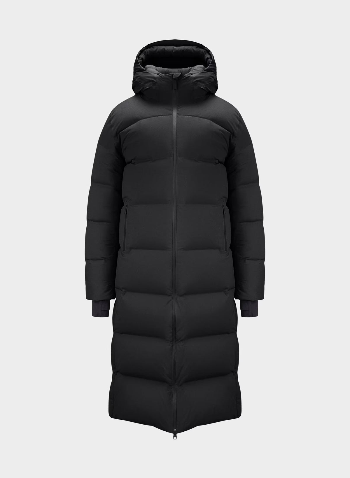 Waterproof Long Down Puffer Coat - Gray