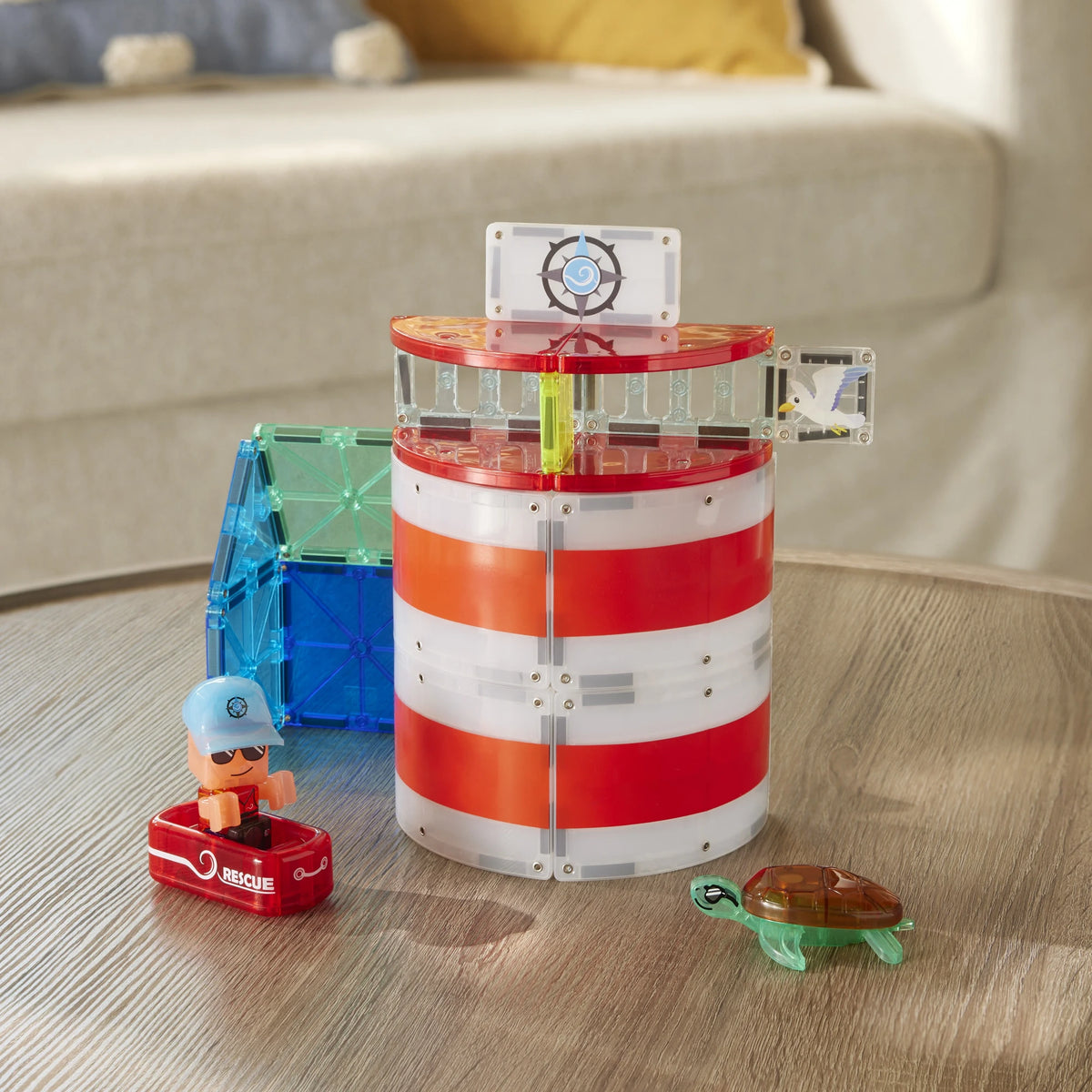 Lighthouse Rescue Magnetic Building Set - 26 Pieces