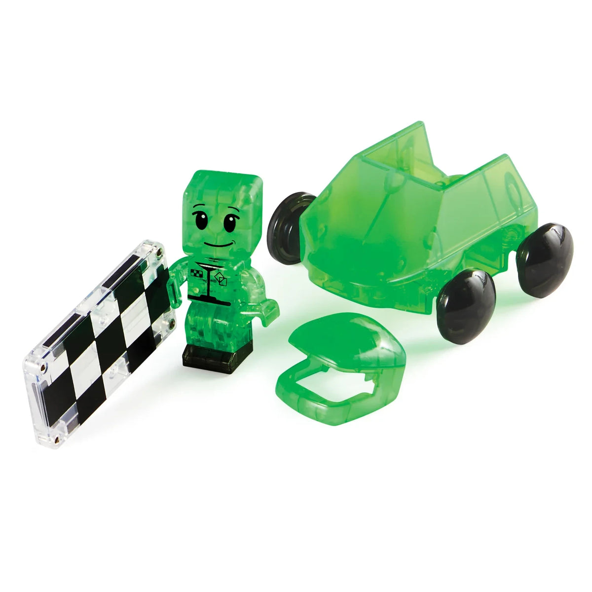 40-Piece Magnetic Race Track Building Set