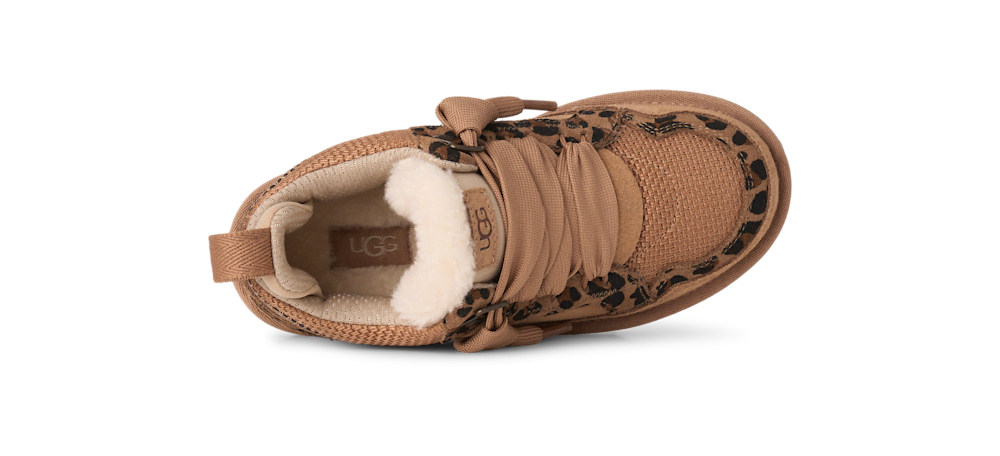 Kids' Animal Print Suede Sneakers