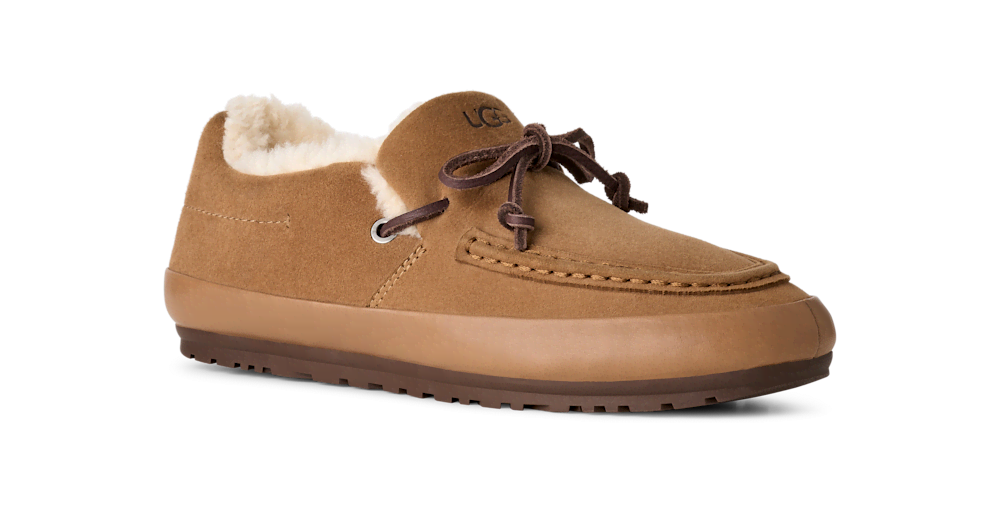 Women's Suede Slip-On Shoe - Mustard