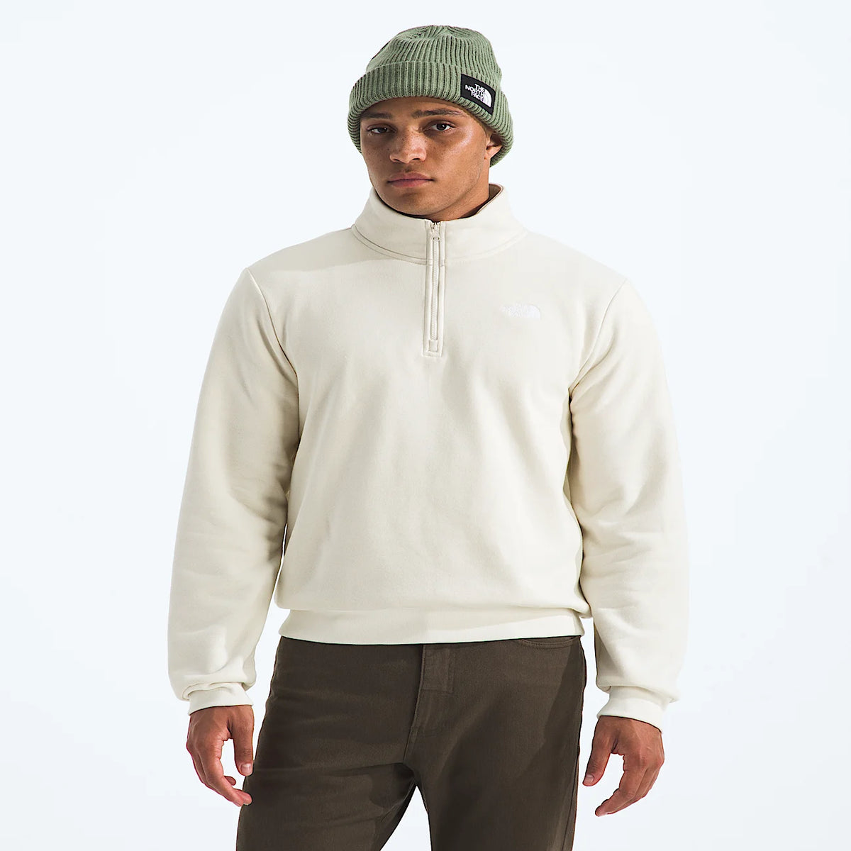 Men's Quarter-Zip Pullover - White