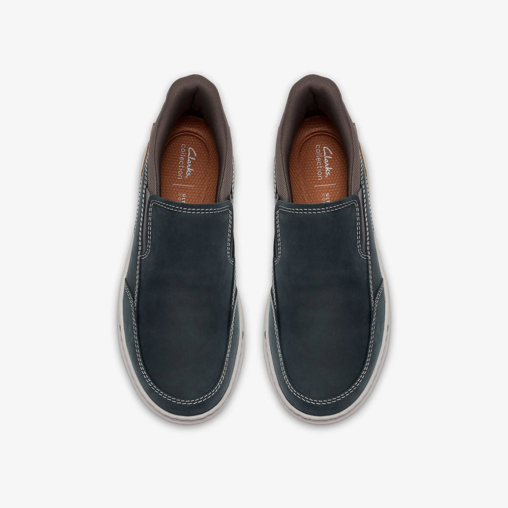 Leather Slip-On Loafer - Navy