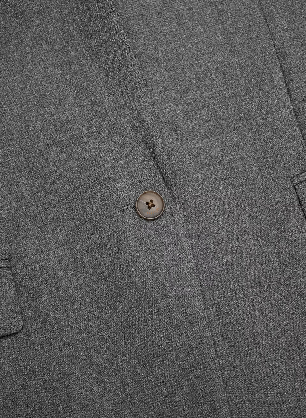 Single-Breasted Stretch Blazer - Check