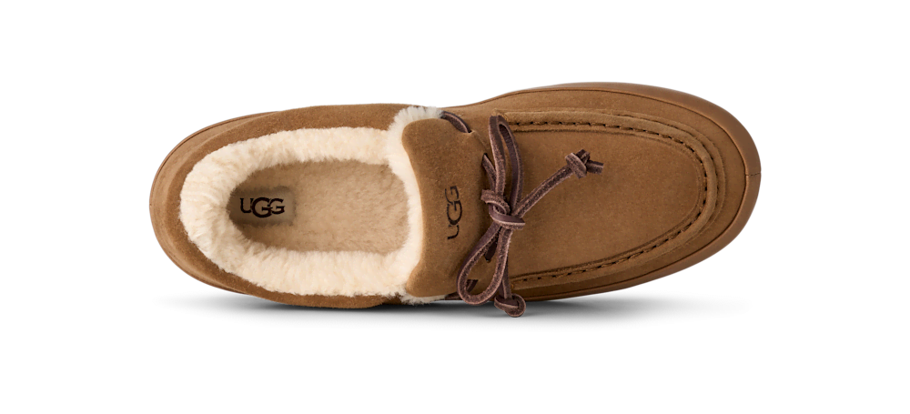 Women's Suede Slip-On Shoe - Mustard