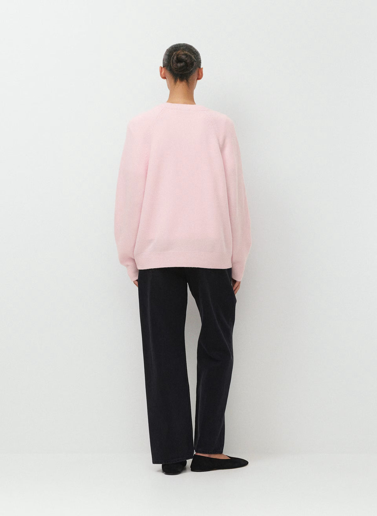 Wool Cashmere Raglan Sweater - Olive