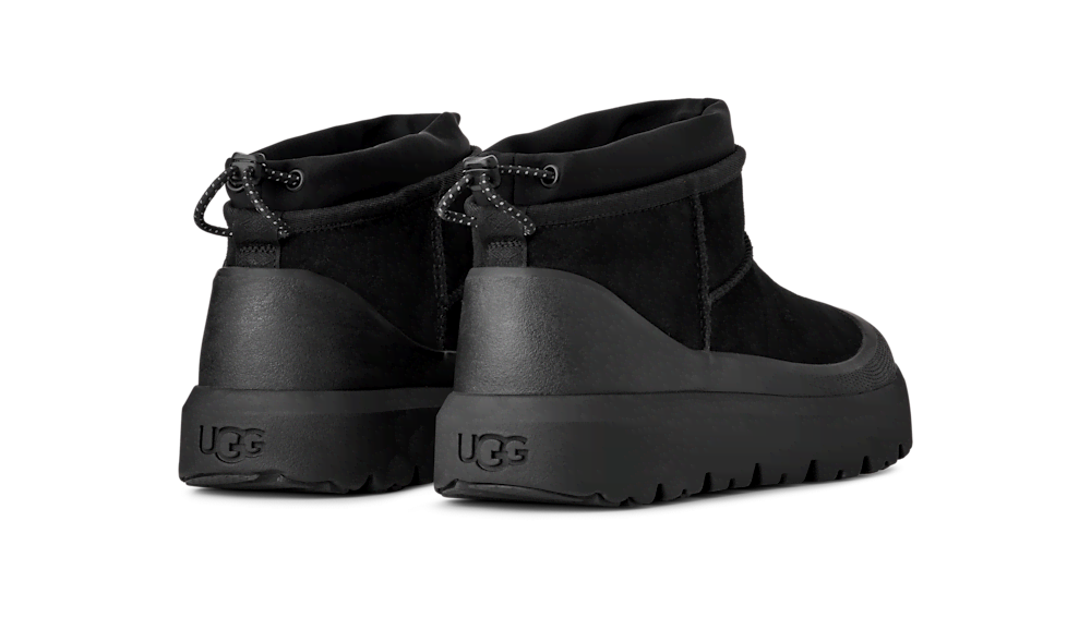 Men's Waterproof Short Winter Boots - Black