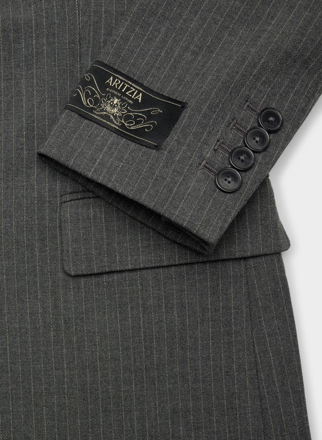 Single-Breasted Stretch Blazer - Check