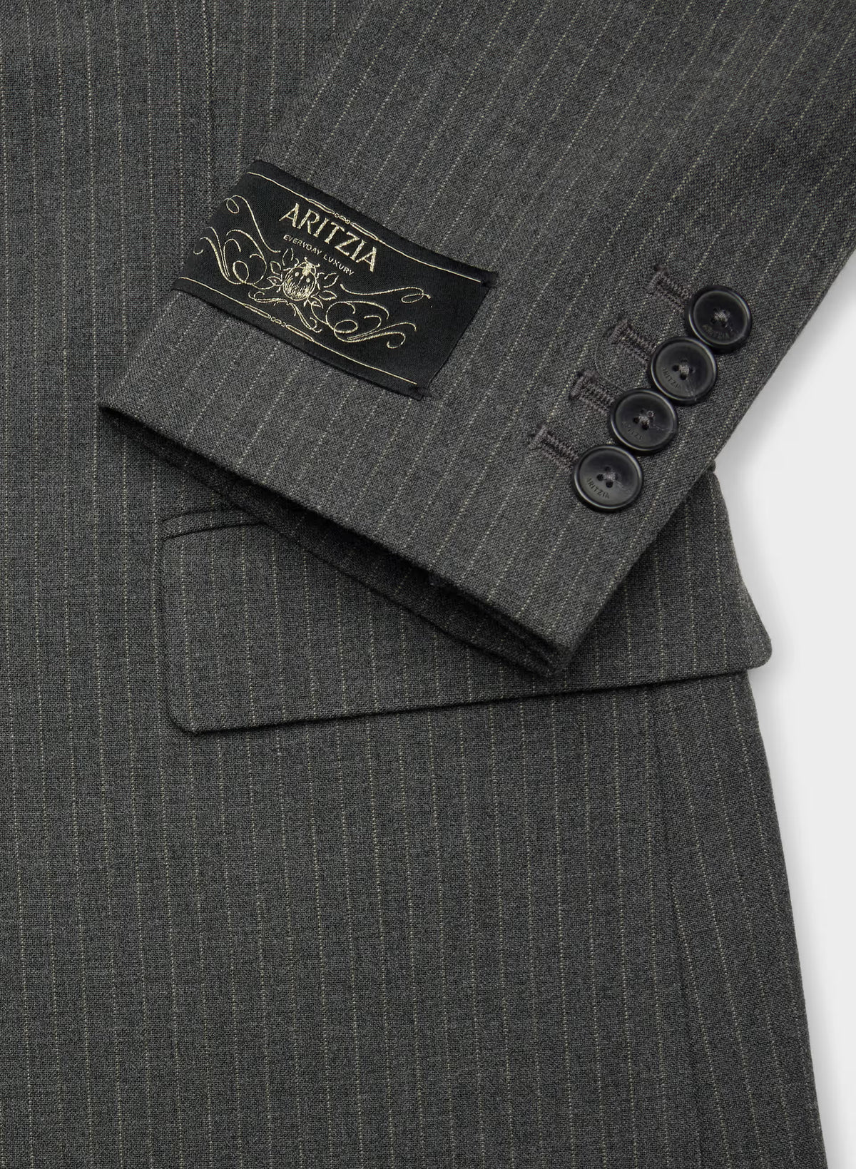 Single-Breasted Stretch Blazer - Check