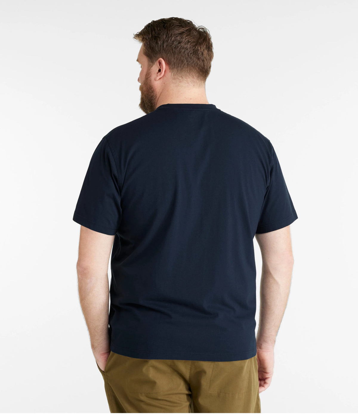 Men's Cotton Henley T-Shirt - Blue