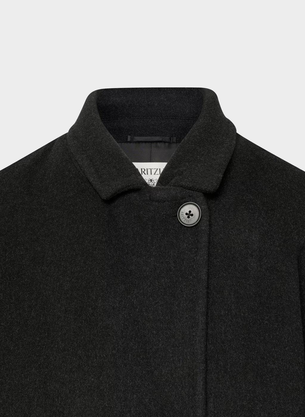 Double-Breasted Wool Cashmere Coat - Herringbone