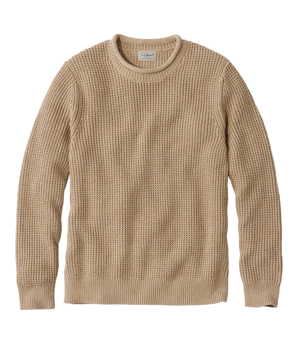 Men's Organic Cotton Waffle Knit Sweater - Indigo