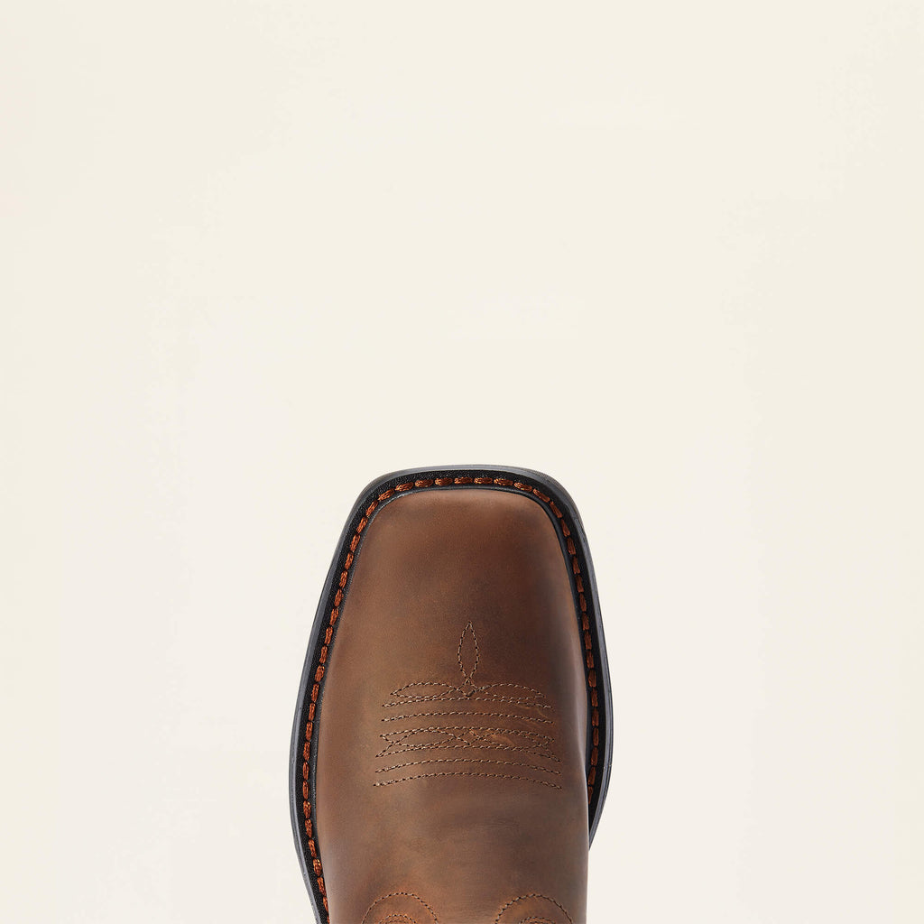 Kids' Wide Square Toe Western Boots - Tan