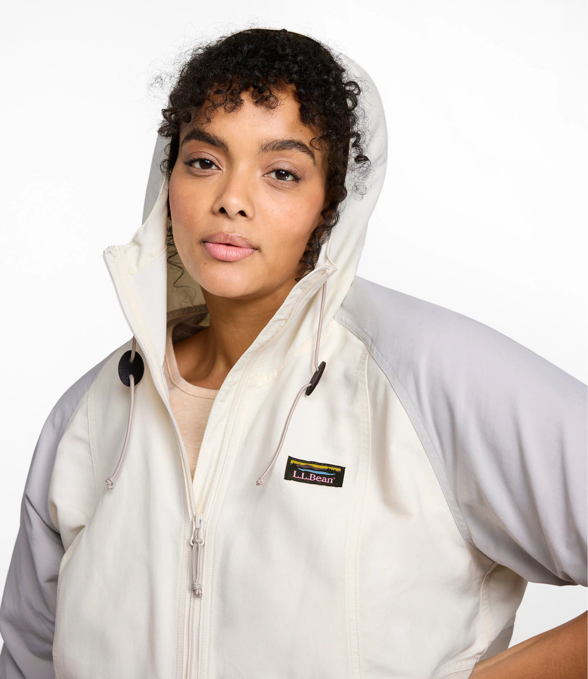 Women's Hooded Windbreaker Jacket - Green