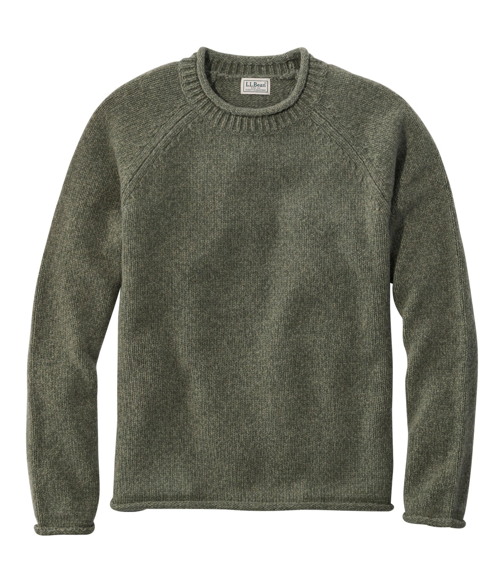Men's Lambswool Rollneck Sweater - Natural