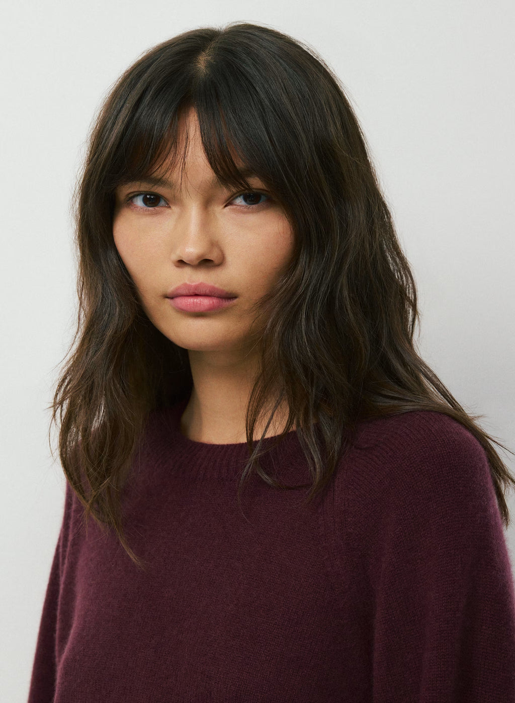 Wool Cashmere Raglan Sweater - Olive