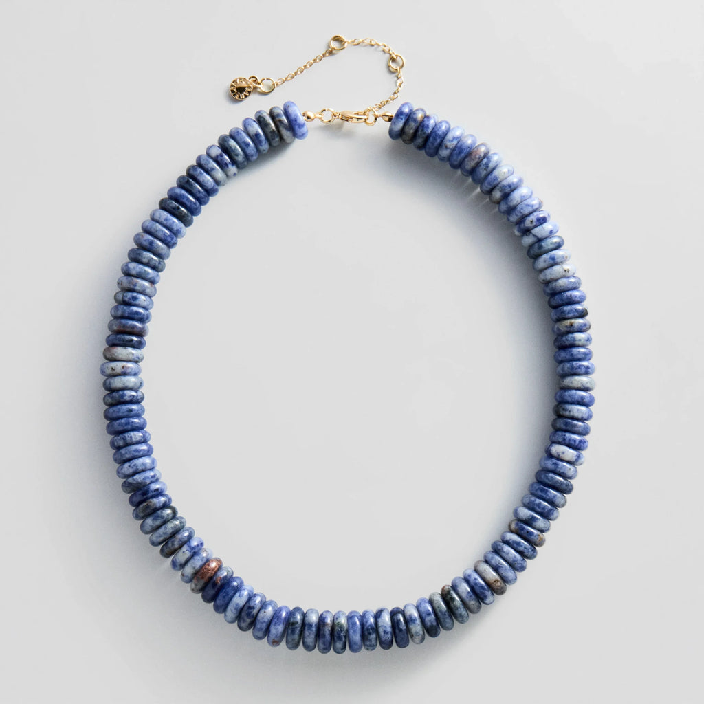 Lapis Beaded Necklace - 18mm