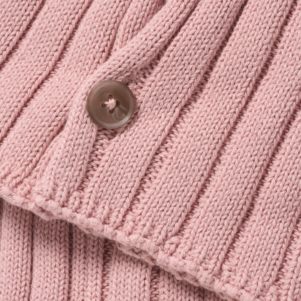 Rib Knit Button Leg Warmers - Dusk