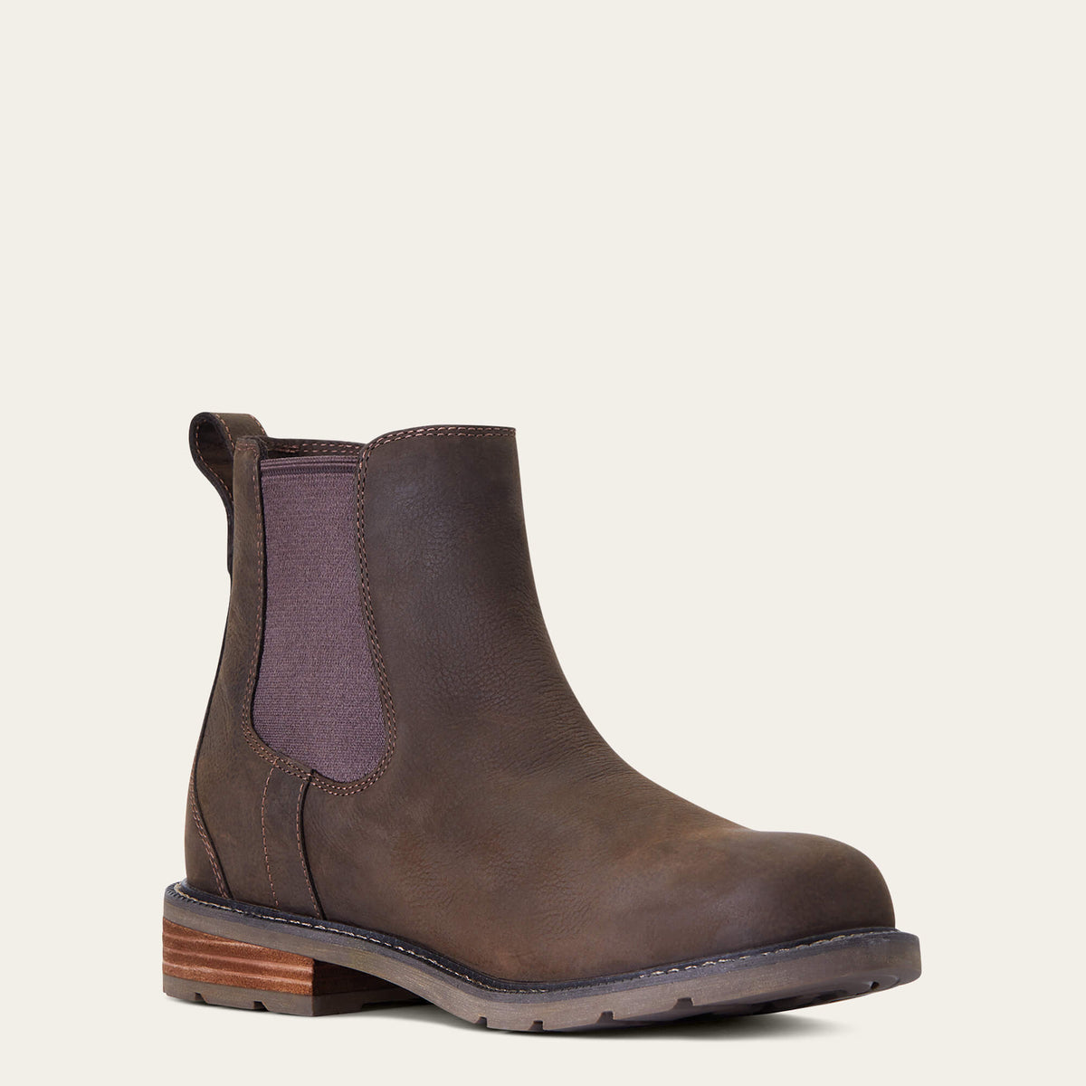 Waterproof Leather Chelsea Boot - Brown
