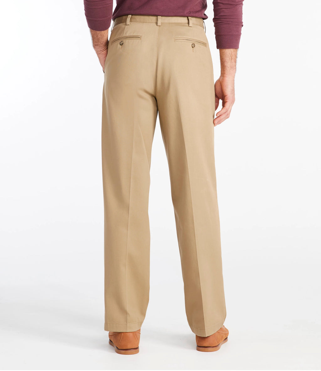 Men's Wrinkle-Resistant Cotton Chino Pants - Khaki