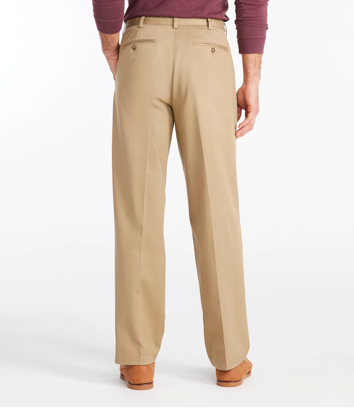 Men's Wrinkle-Resistant Cotton Chino Pants - Khaki