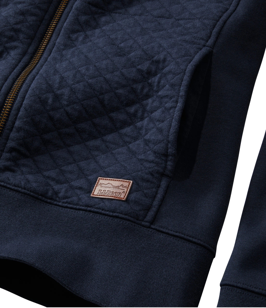 Women's Quilted Full-Zip Sweatshirt - Sea Green