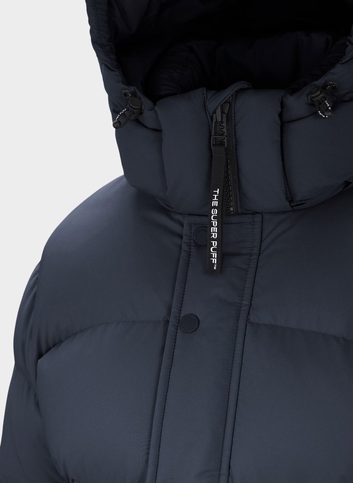 Long Down Puffer Jacket - Blue