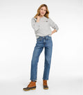 Women's High-Rise Stovepipe Ankle Jeans - Faded Indigo