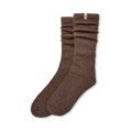 Slouchy Cotton Blend Crew Socks - Allspice